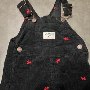 Oshkosh Scotty dog corduroy overall skirt 12 months